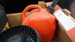 Gas Can, Fan, Dewalt Tool Case
