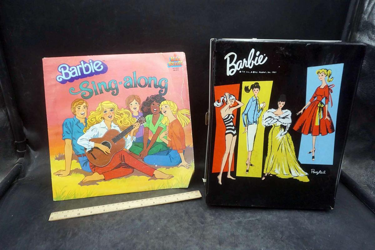 Barbie Sing-Along Record & Barbie Fashion Case