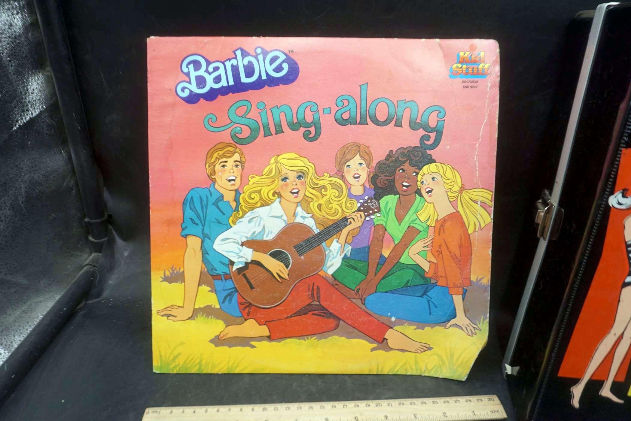 Barbie Sing-Along Record & Barbie Fashion Case