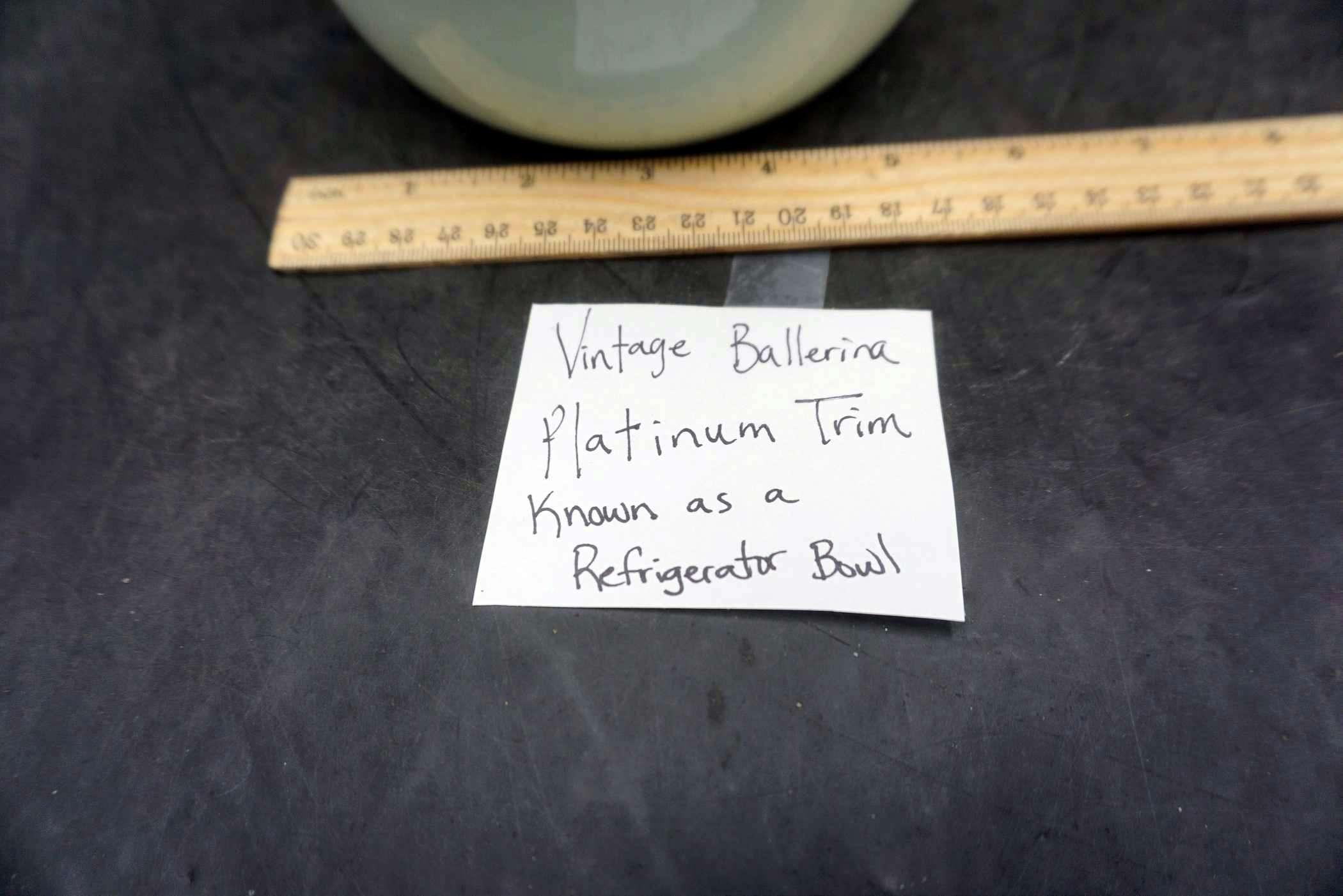 Vintage Ballerina Platinum Trim (Refrigerator Bowl)