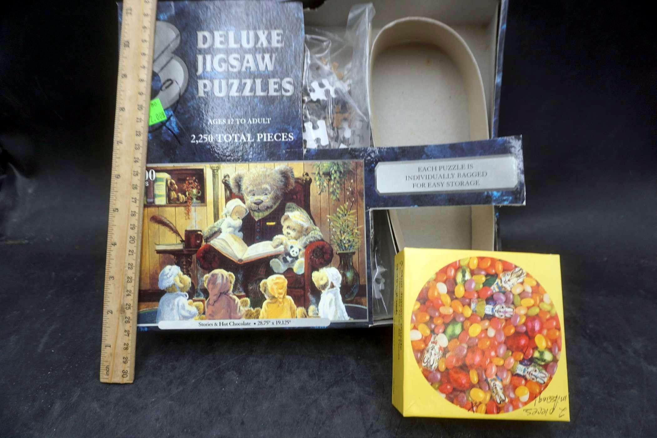 3 Deluxe Jigsaw Puzzles (2,250 Total Pieces)