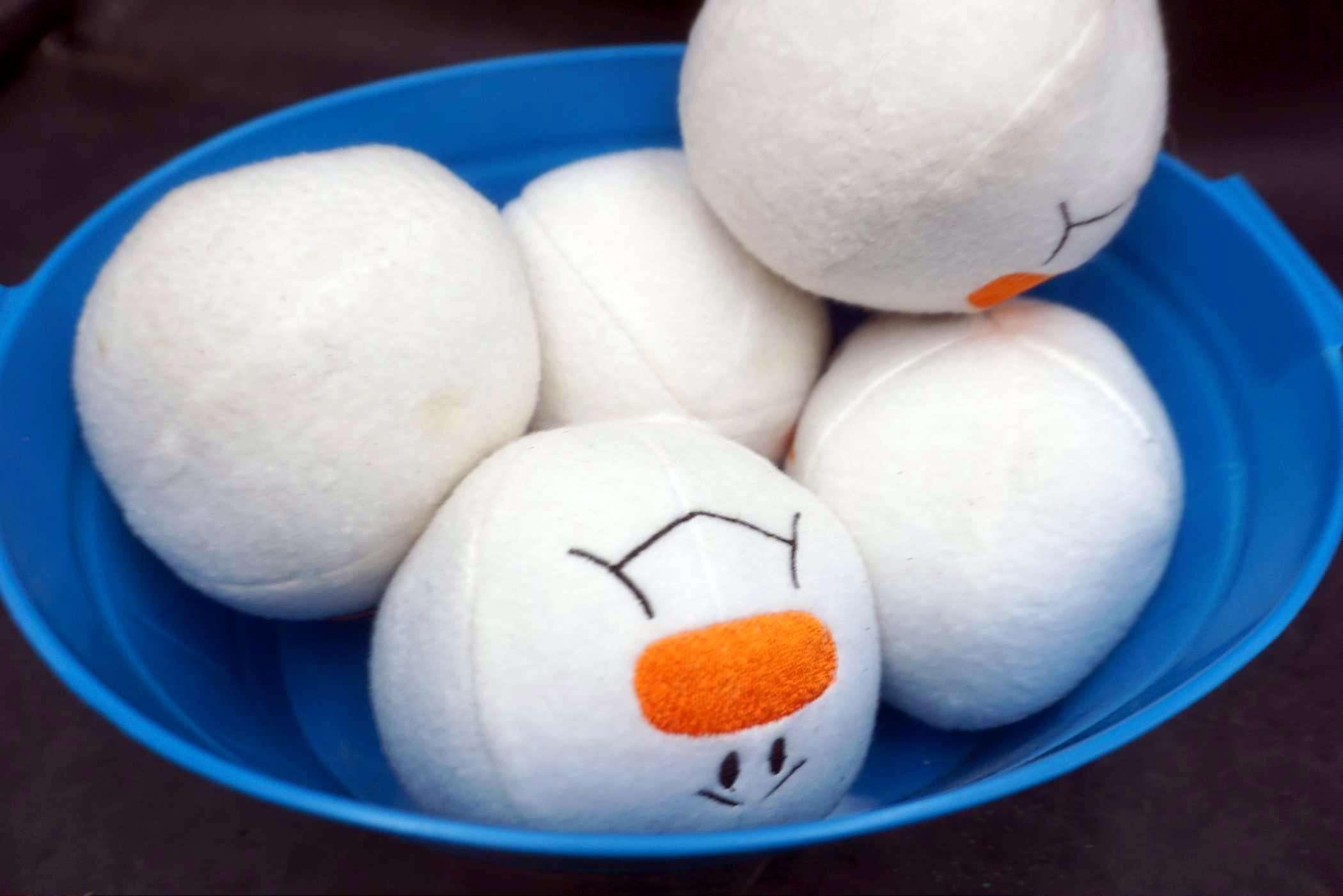 Bucket W/ Snowman Stuffed Balls