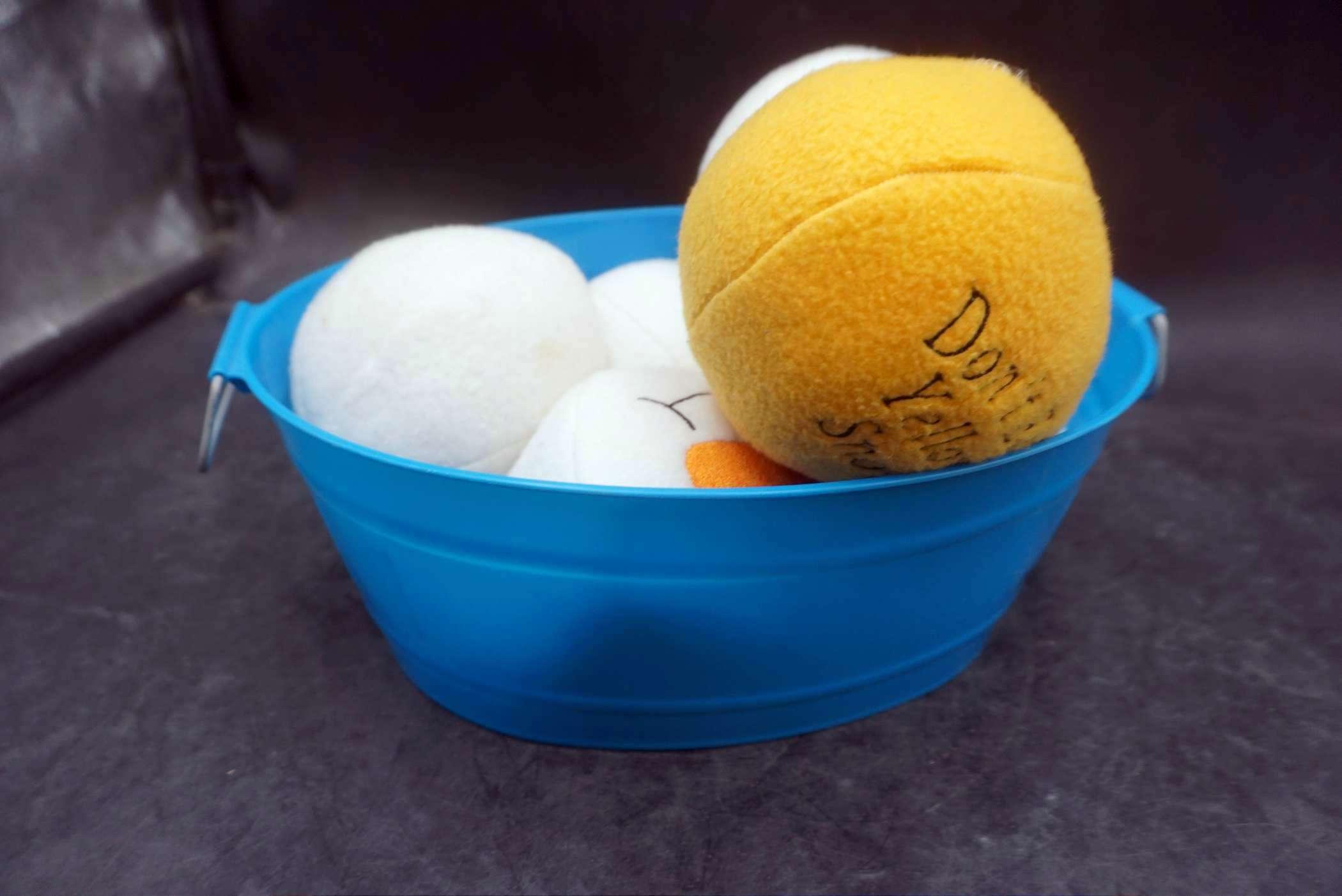Bucket W/ Snowman Stuffed Balls