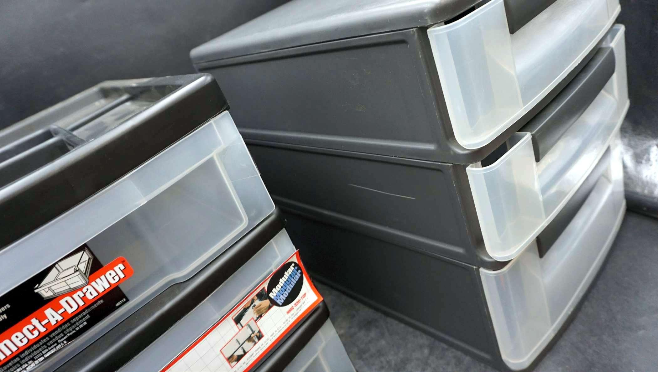 2 - 3 Drawer Plastic Containers