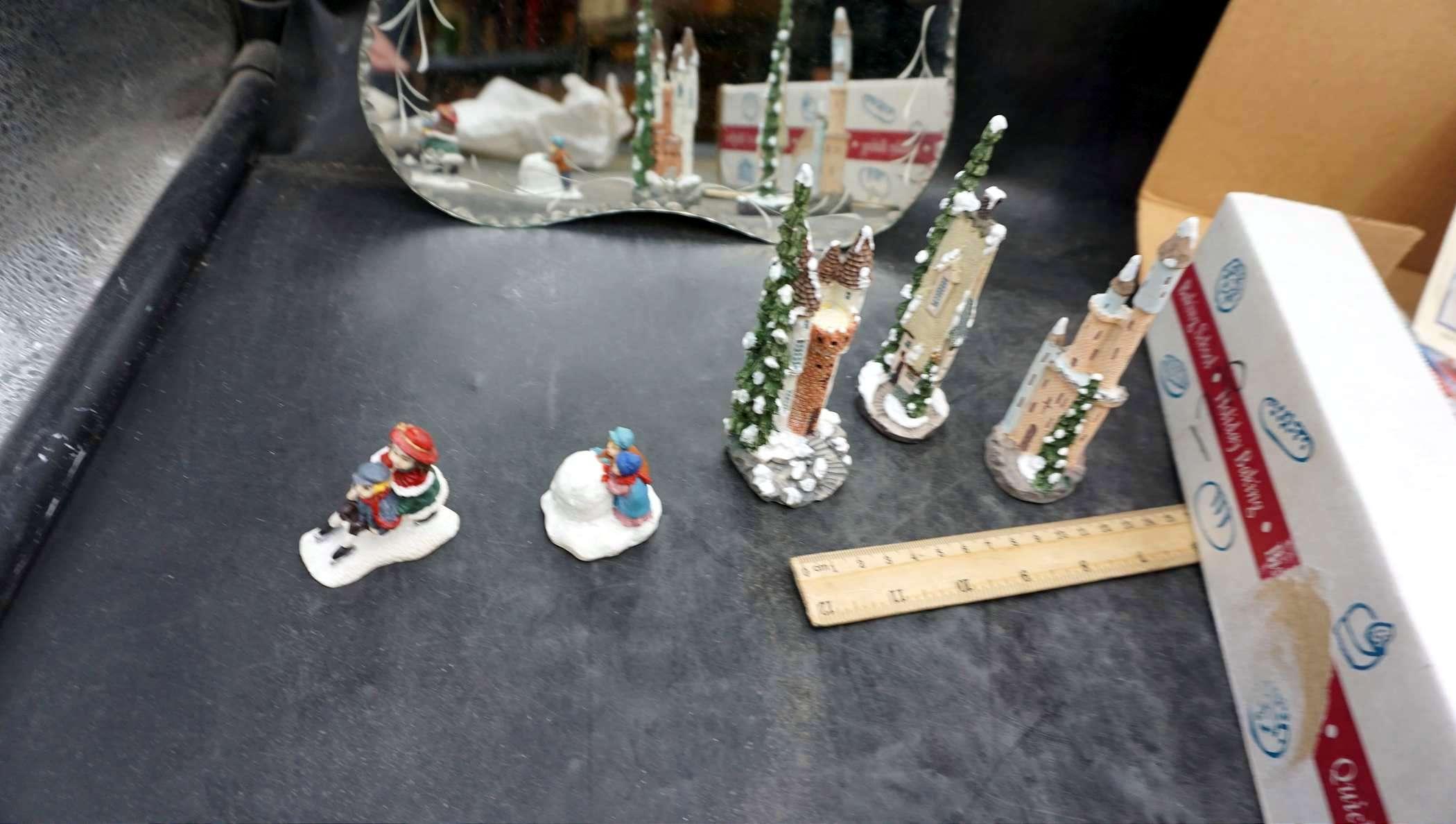 Mirror, Christmas Village Pieces (Scene To Make)