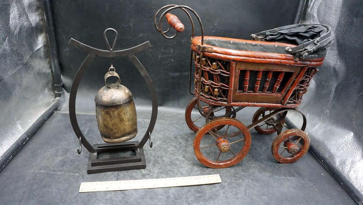 Wooden Decorative Carriage & Gong