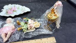 Lefton Leaf Tray, Baby Figurines & Ornaments