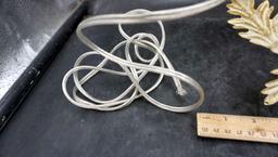 Electric Metal Leaf Chandelier W/ Wiring Accessories