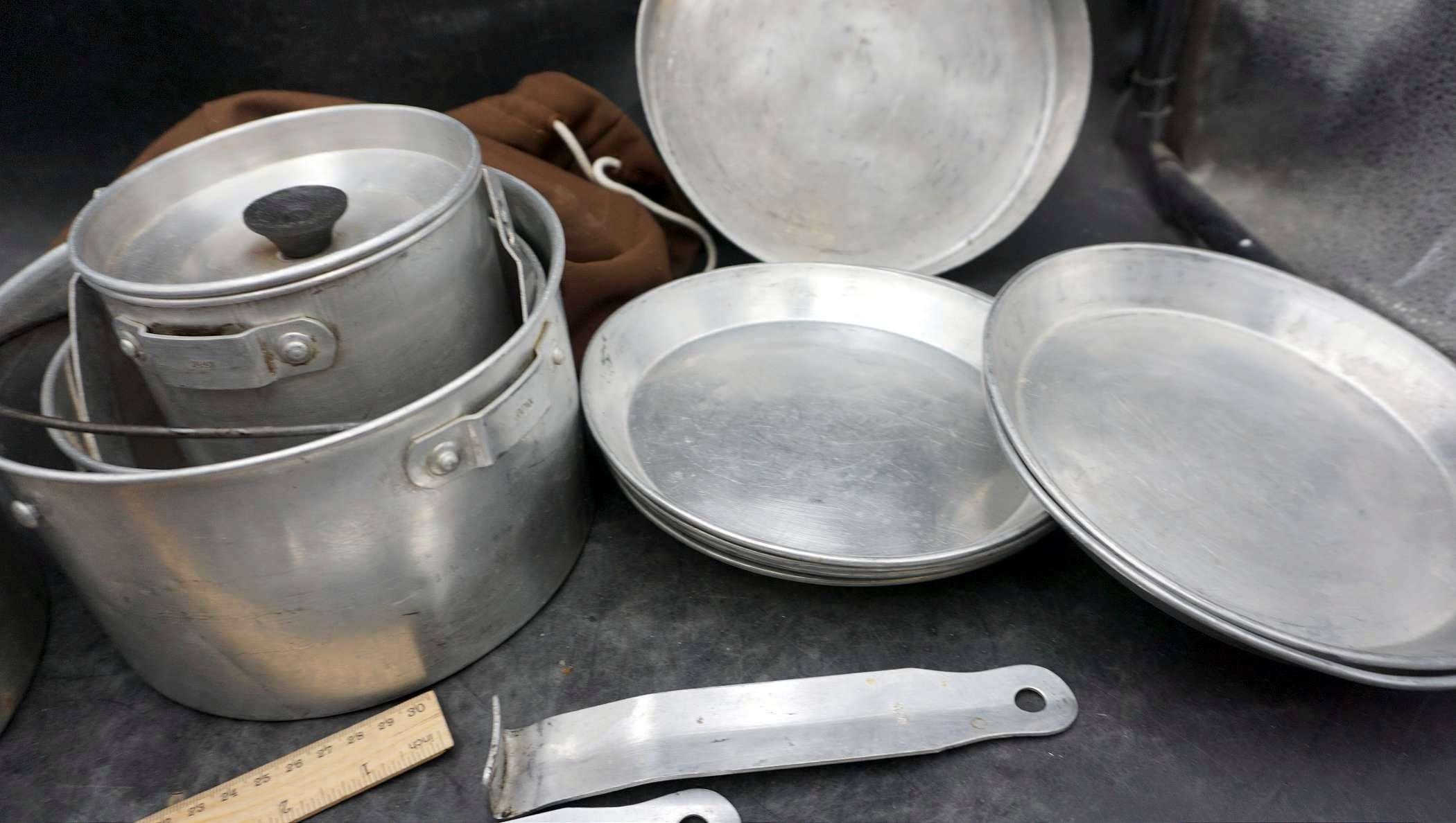 Aluminum Pots, Pans & Plates