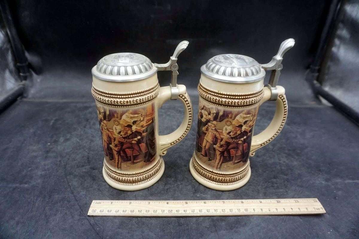 2 - Beer Steins (Made In Germany)