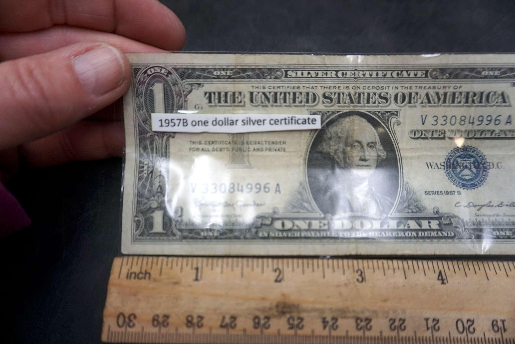 1957B $1 Silver Certificate