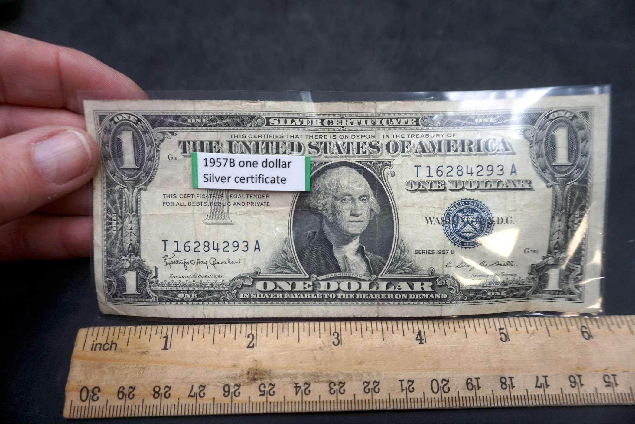 1957B $1 Silver Certificate