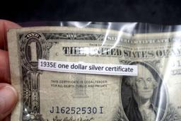 1935E $1 Silver Certificate