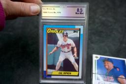 1990 Topps Cal Ripken Baseball Card & Kirby Puckett Cards