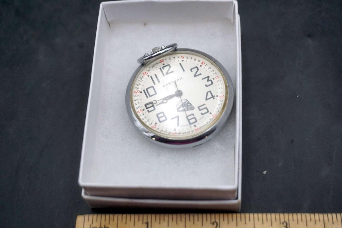 Eastman Train Engine Pocket Watch