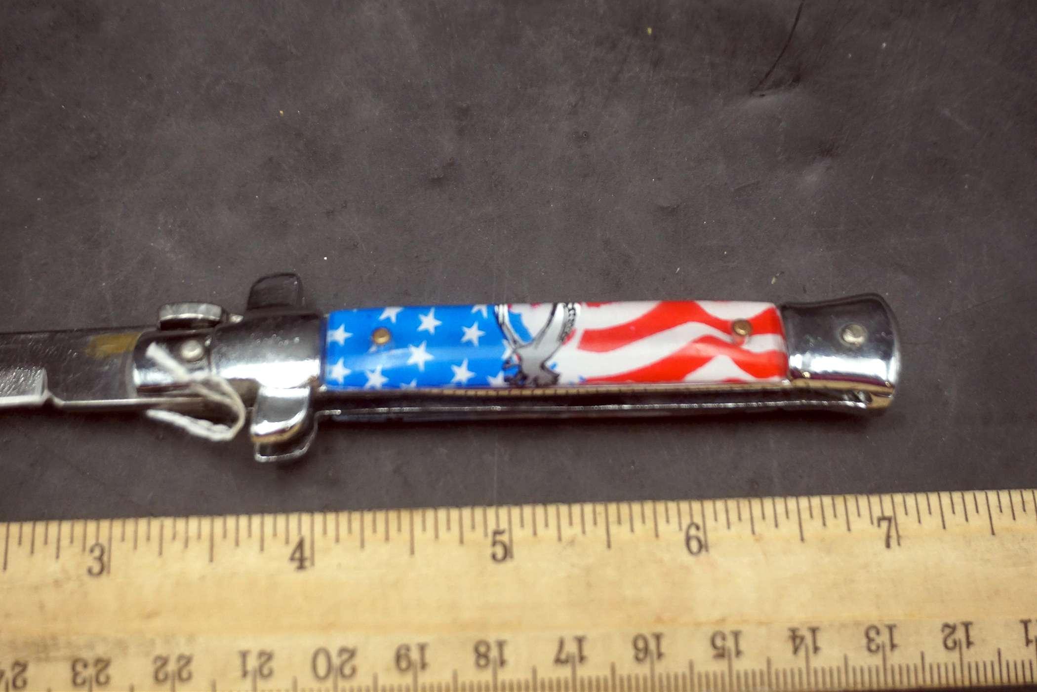 American Flag Folding Knife