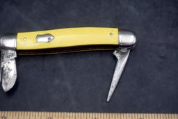 Yellow Folding Knife