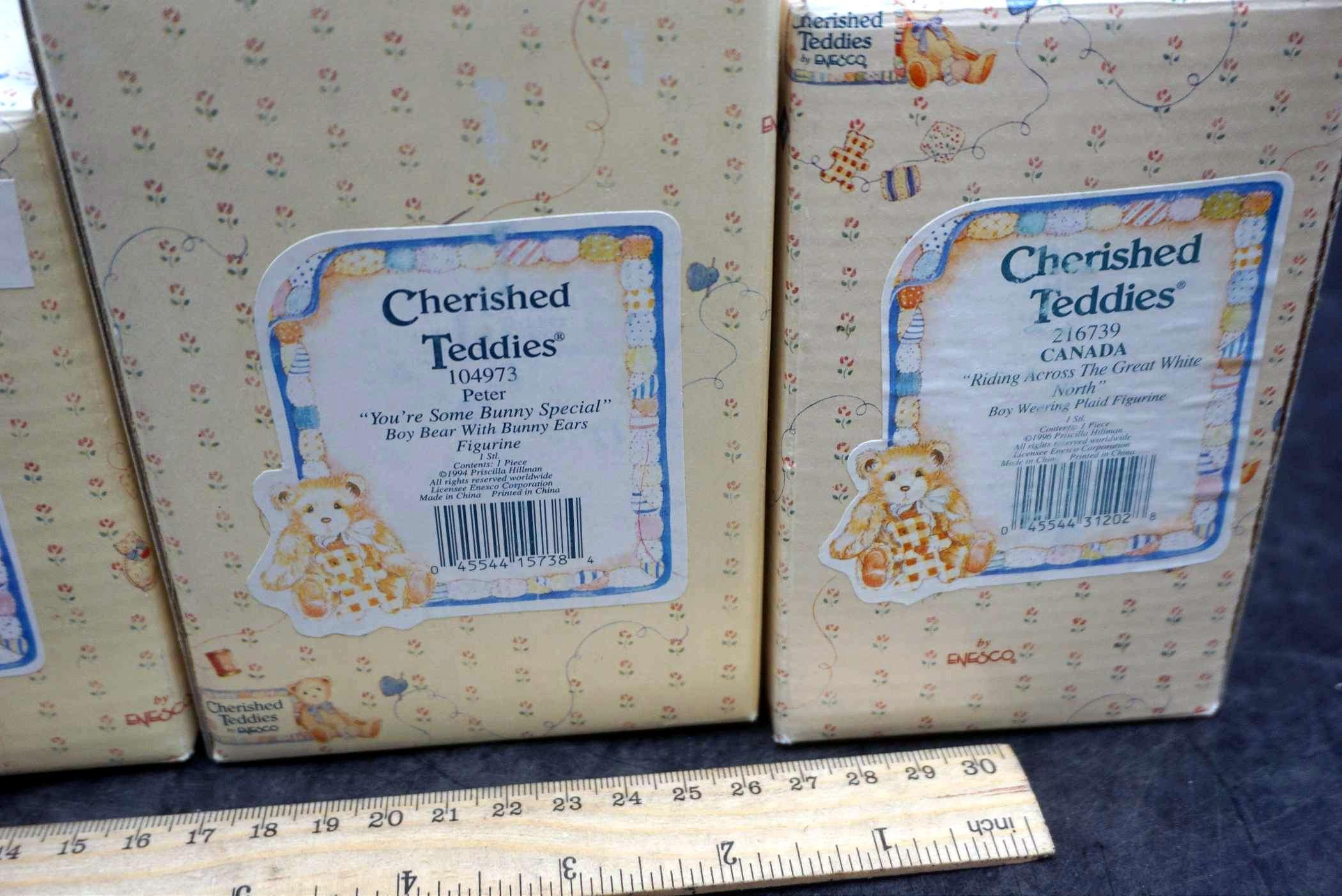 4 - Cherished Teddies Figurines