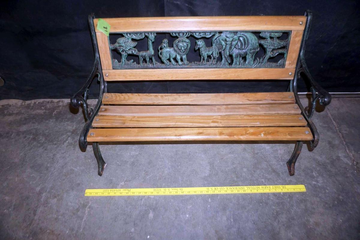 African Animal Bench