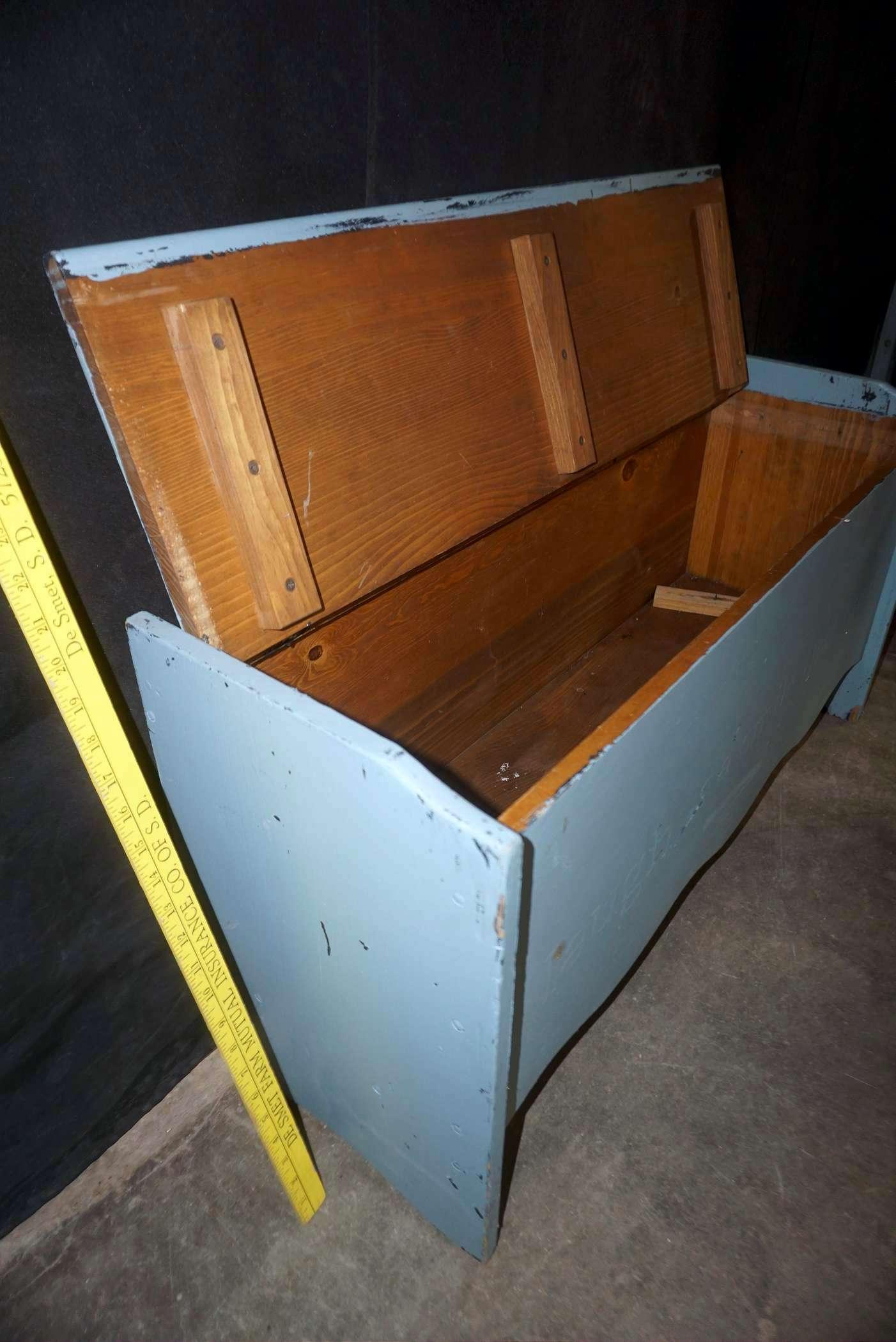 Wooden Bench W/ Storage