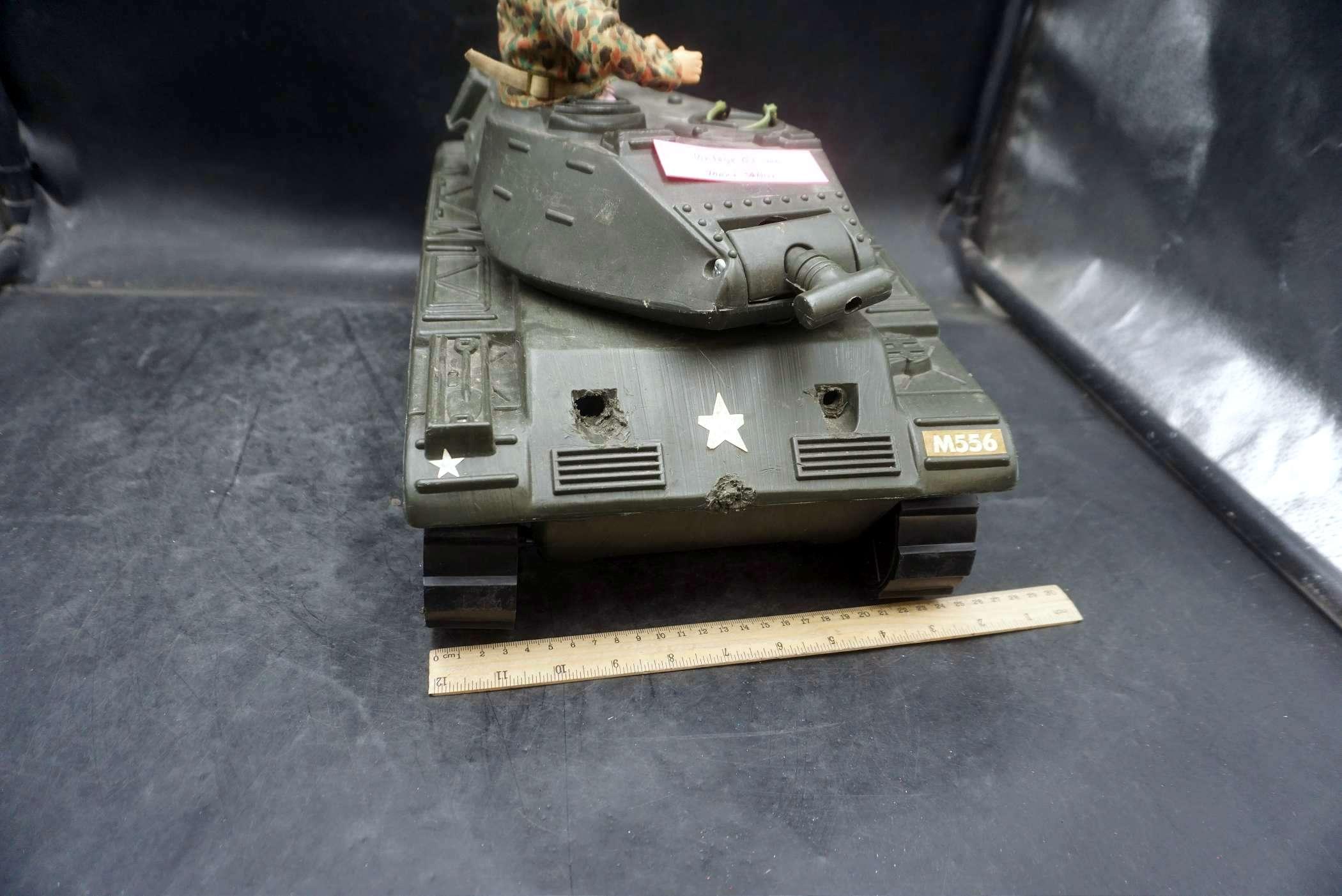 Vintage G.I. Joe Tank & Soldier