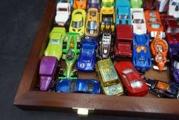 Wooden Case W/ Toy Vehicles