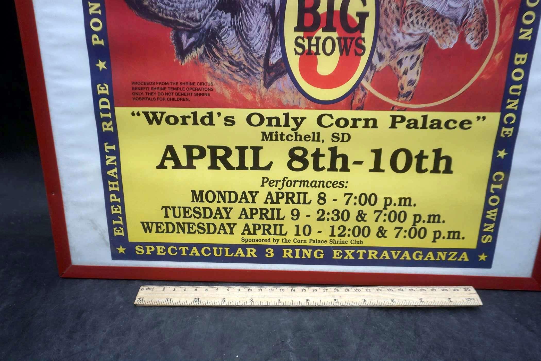 Framed El Riad Shrine Circus At The Corn Palace Poster