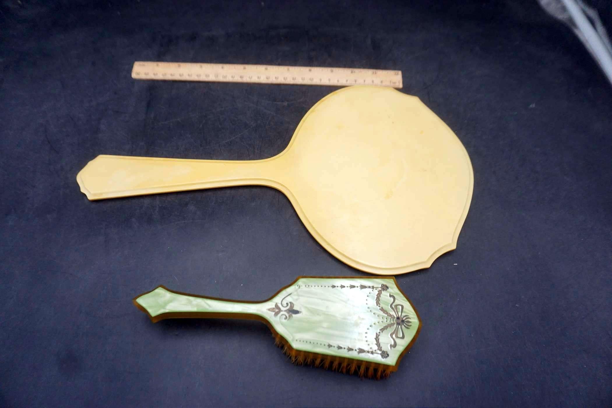 Handheld Mirror & Brush