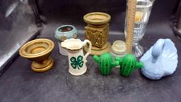 Creamer, Candleholders, Candles