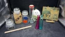 Glass Jars & Containers, Vases, Humpty Dumpty & Metal Sign