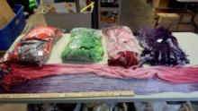 Assorted Colored Scarves