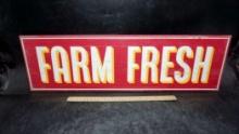 "Farm Fresh" Wooden Sign