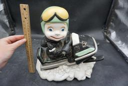 Snowmobiling Sculpture