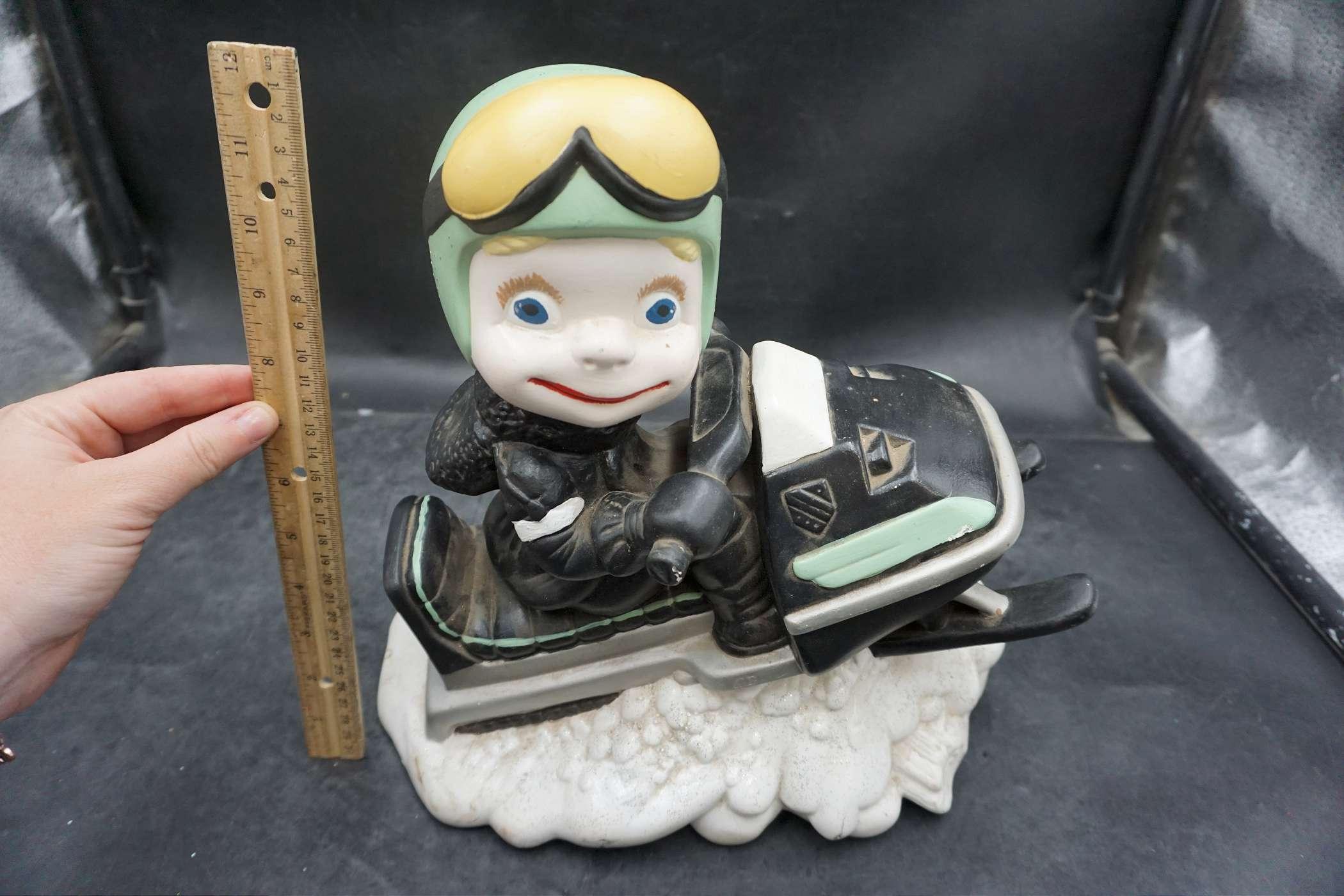 Snowmobiling Sculpture