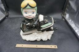 Snowmobiling Sculpture