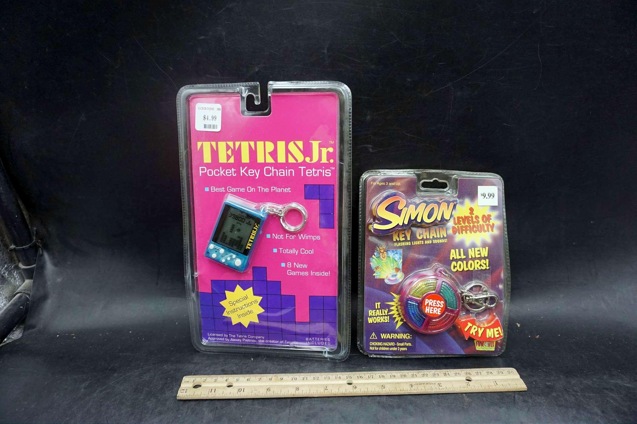 Tetris Jr. Pocket Keychain & Simon Key Chain