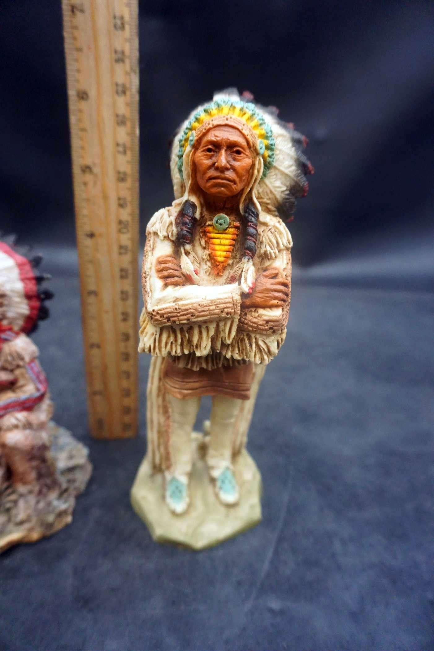 2 Native American Figurines - 1988 Castagna