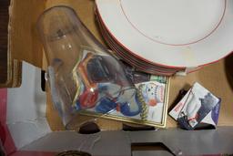 Campbells & Coca-Cola Plates, Coca-Cola Cups & Picture