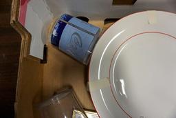 Campbells & Coca-Cola Plates, Coca-Cola Cups & Picture