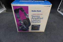 Radio Shack 3-Band Stereo Amplified Listener Headset