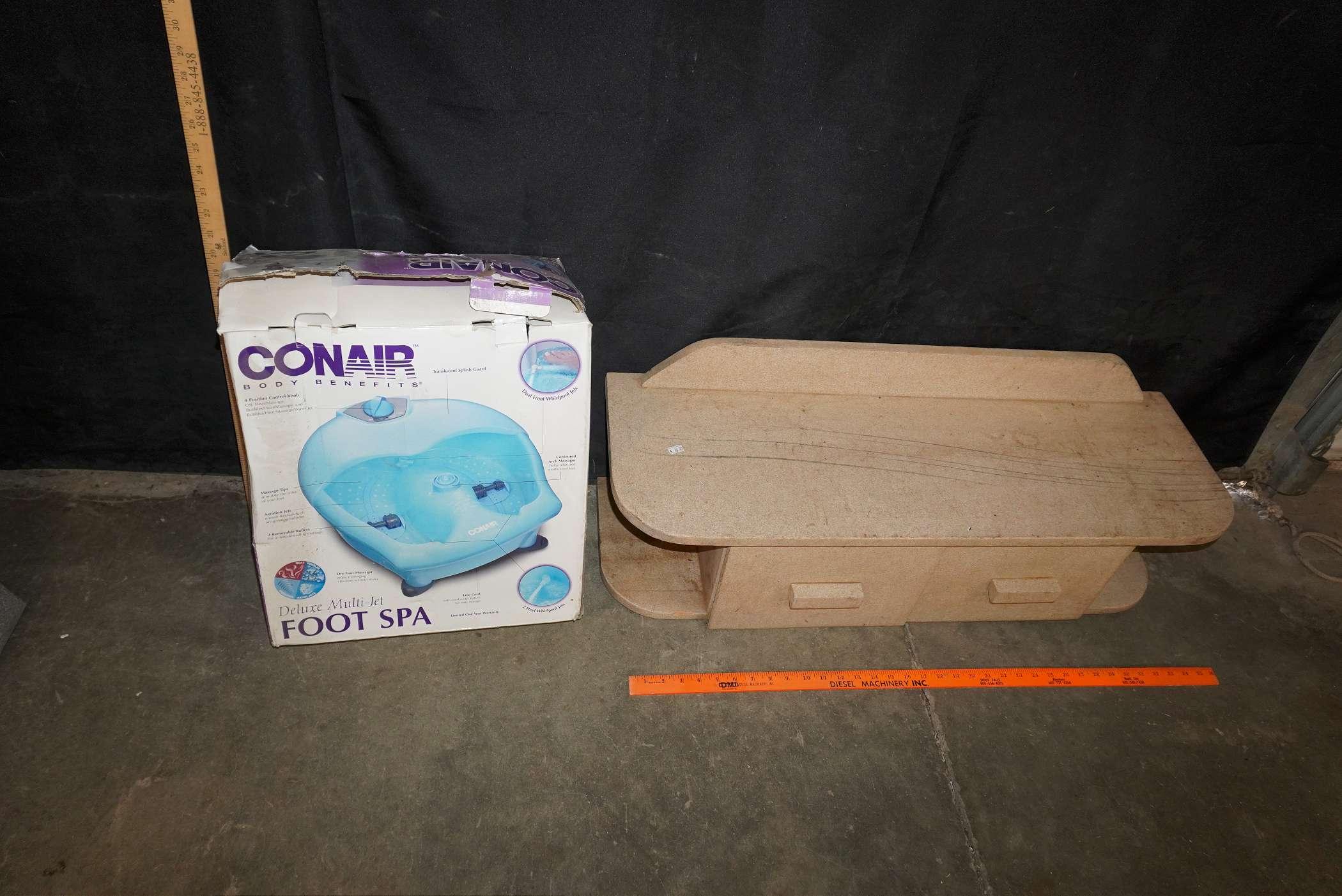 Conair Foot Spa & Shelf W/ Drawers