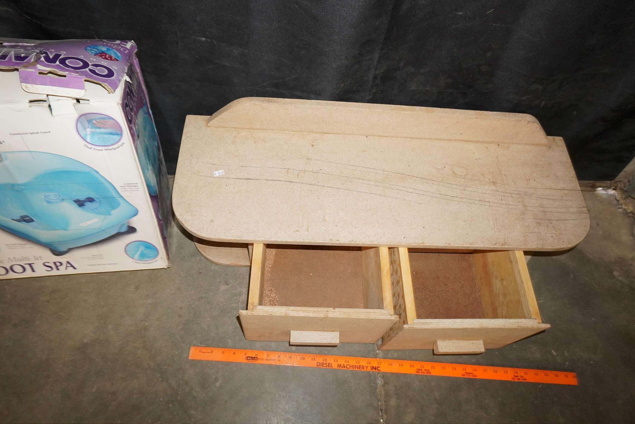 Conair Foot Spa & Shelf W/ Drawers