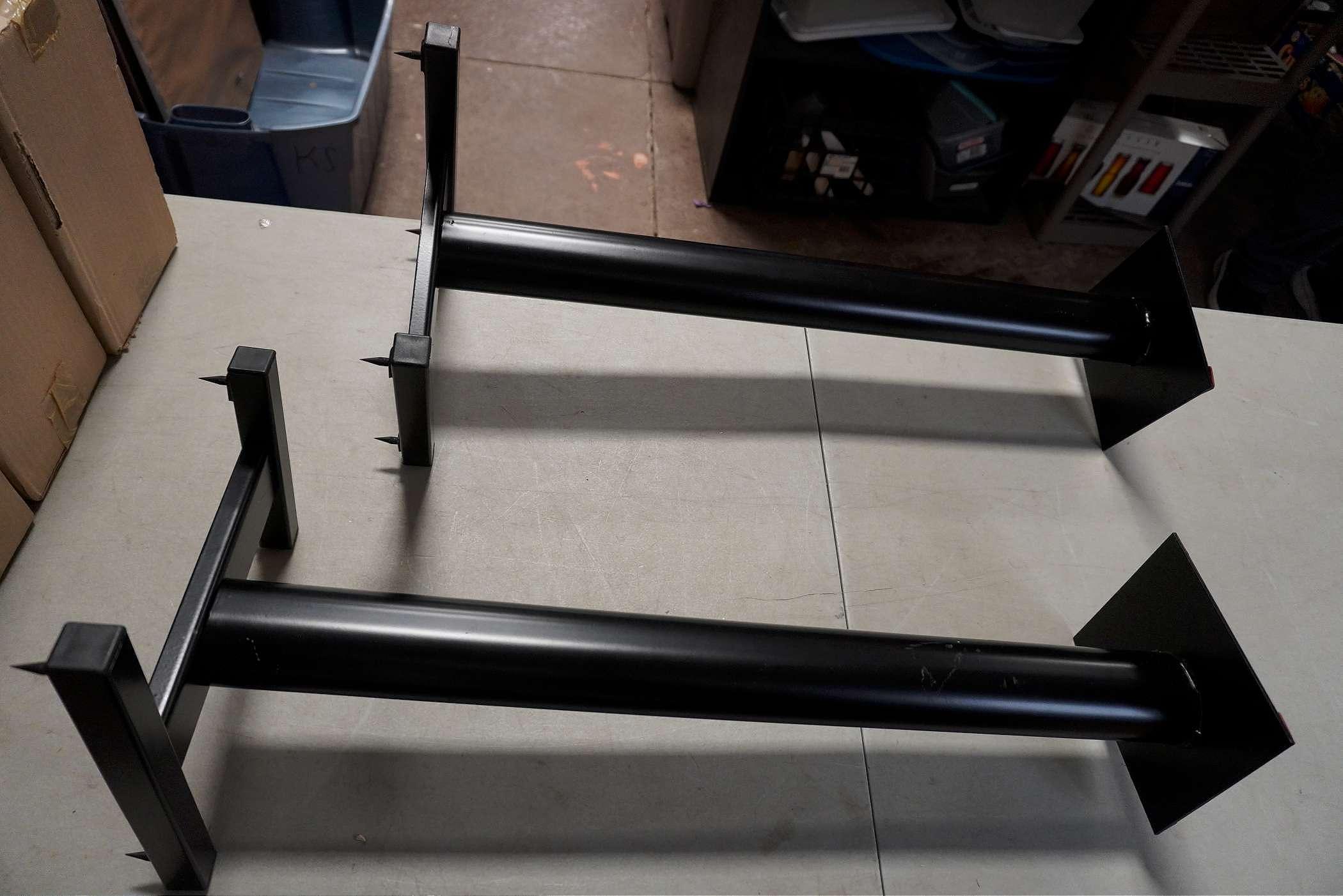 2 - Vintage Speaker Stands W/ Stakes On Bottom
