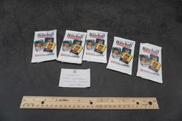 5 - Unopened 1992 The Baseball Enquirer Baseball Card Packs