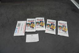 5 - Unopened 1992 The Baseball Enquirer Baseball Card Packs