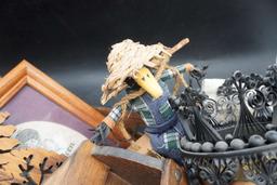 Doilies, Wooden Music Box, Figurines & Pictures