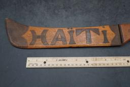 Wooden Haiti Machete (Chipped On End)