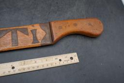Wooden Haiti Machete (Chipped On End)