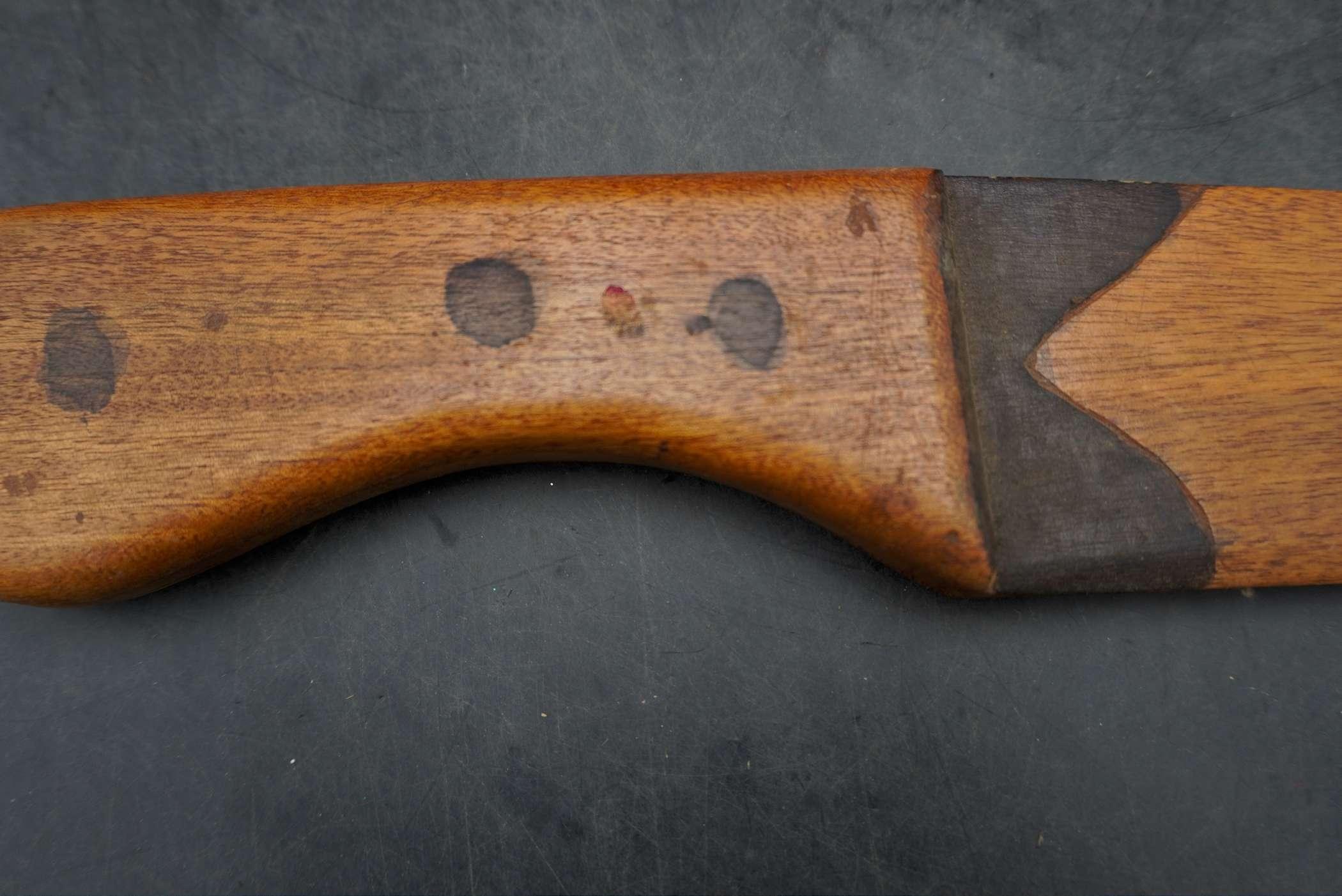 Wooden Haiti Machete (Chipped On End)