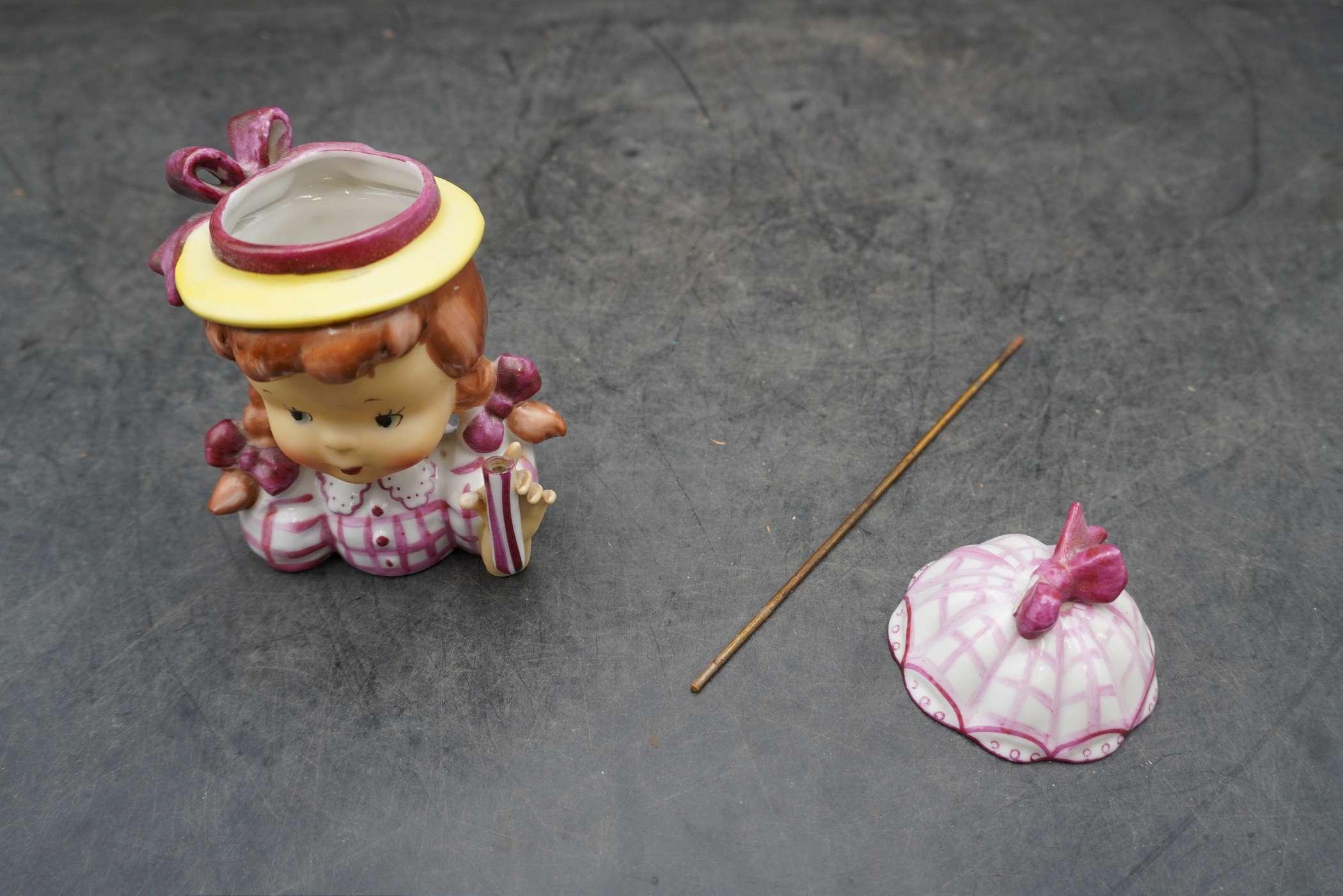 Girl W/ Umbrella Planter